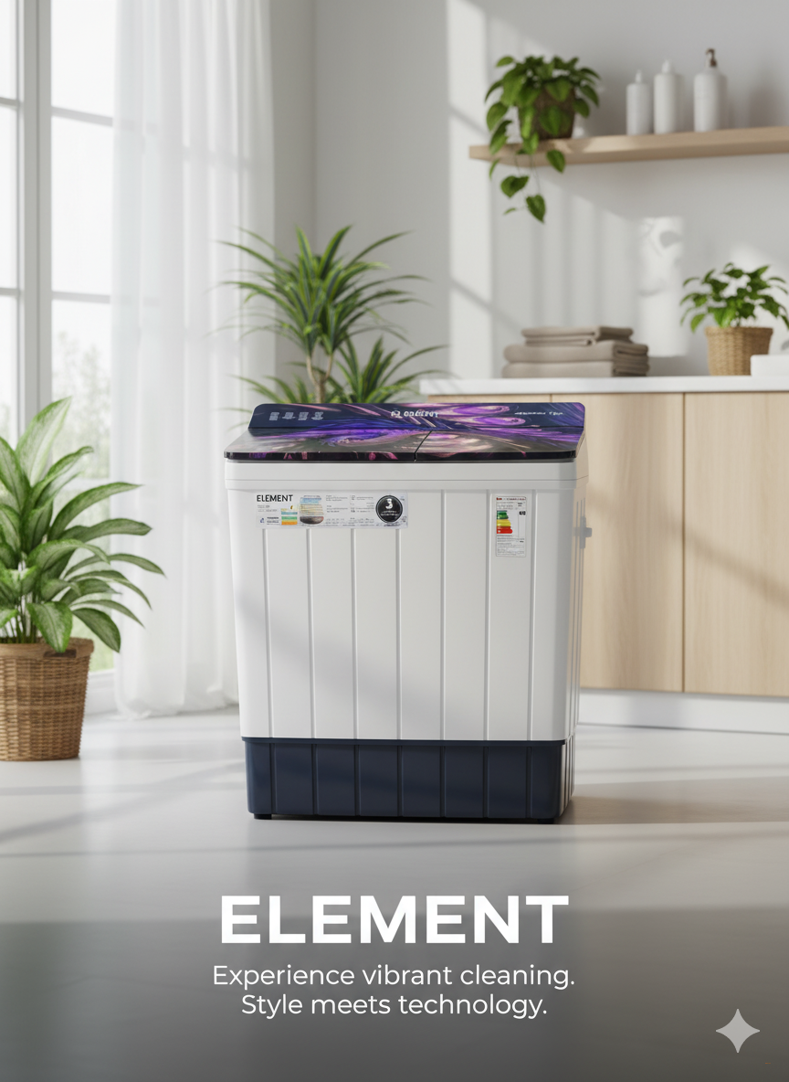 Стиральная машина ELEMENT 7 кг (полуавтомат)